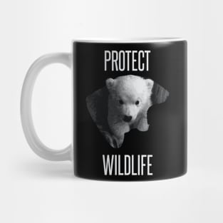 Protect wildlife - little polar bear design Mug